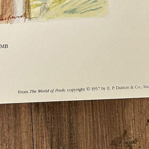 Winnie the Pooh Art Prints set of 2 Unframed 10 x 14 His Art Gallery Shepard - Picture 6 of 8
